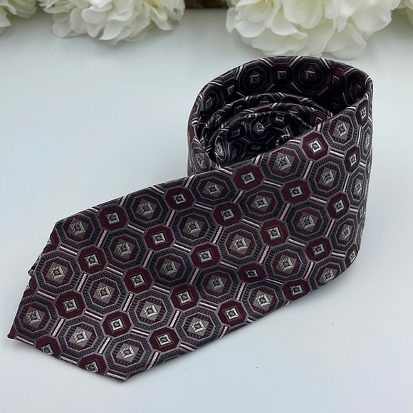 Pronto Uomo  Men's  Necktie 100% Silk  Tie - Picture 1 of 5